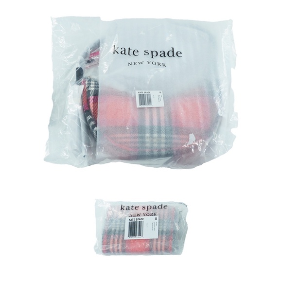 Kate Spade New York Smile Foliage Plaid Small Shoulder Bag & Wallet Set - Picture 2 of 9